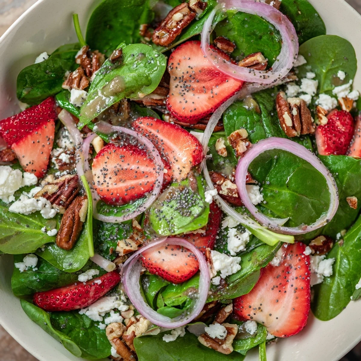 Strawberry Spinach Poppy Seed