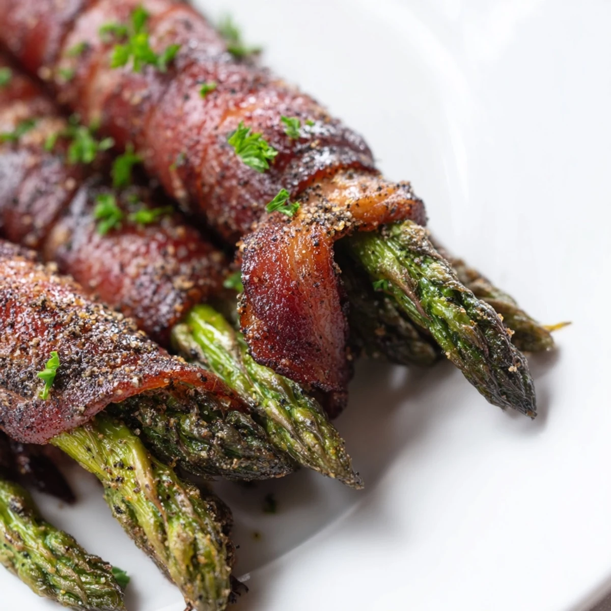 Crispy Beef Bacon Asparagus
