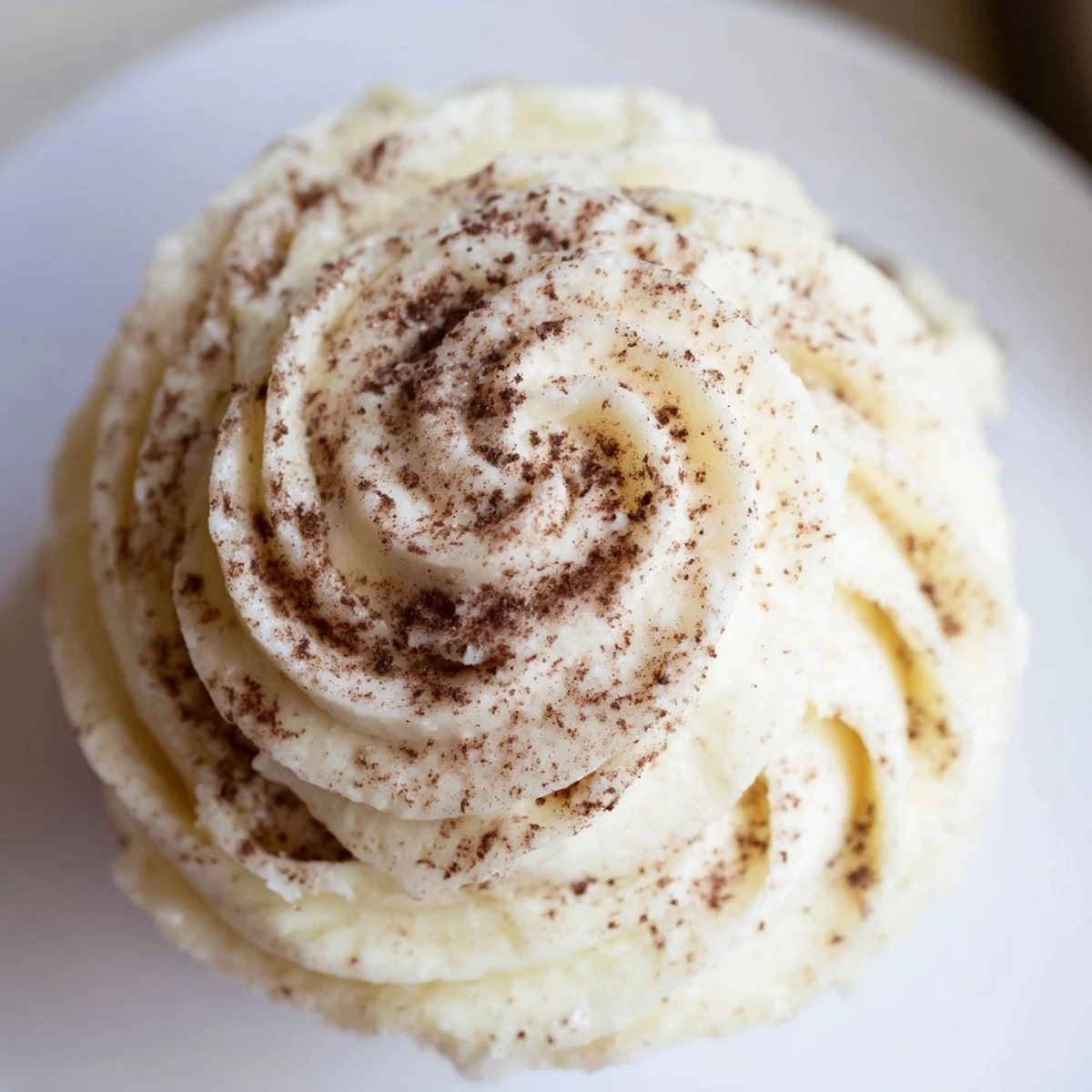 Twelve Irish Cream Cupcakes topped with creamy swirls of buttercream, arranged neatly in a muffin tin for a festive dessert display.  