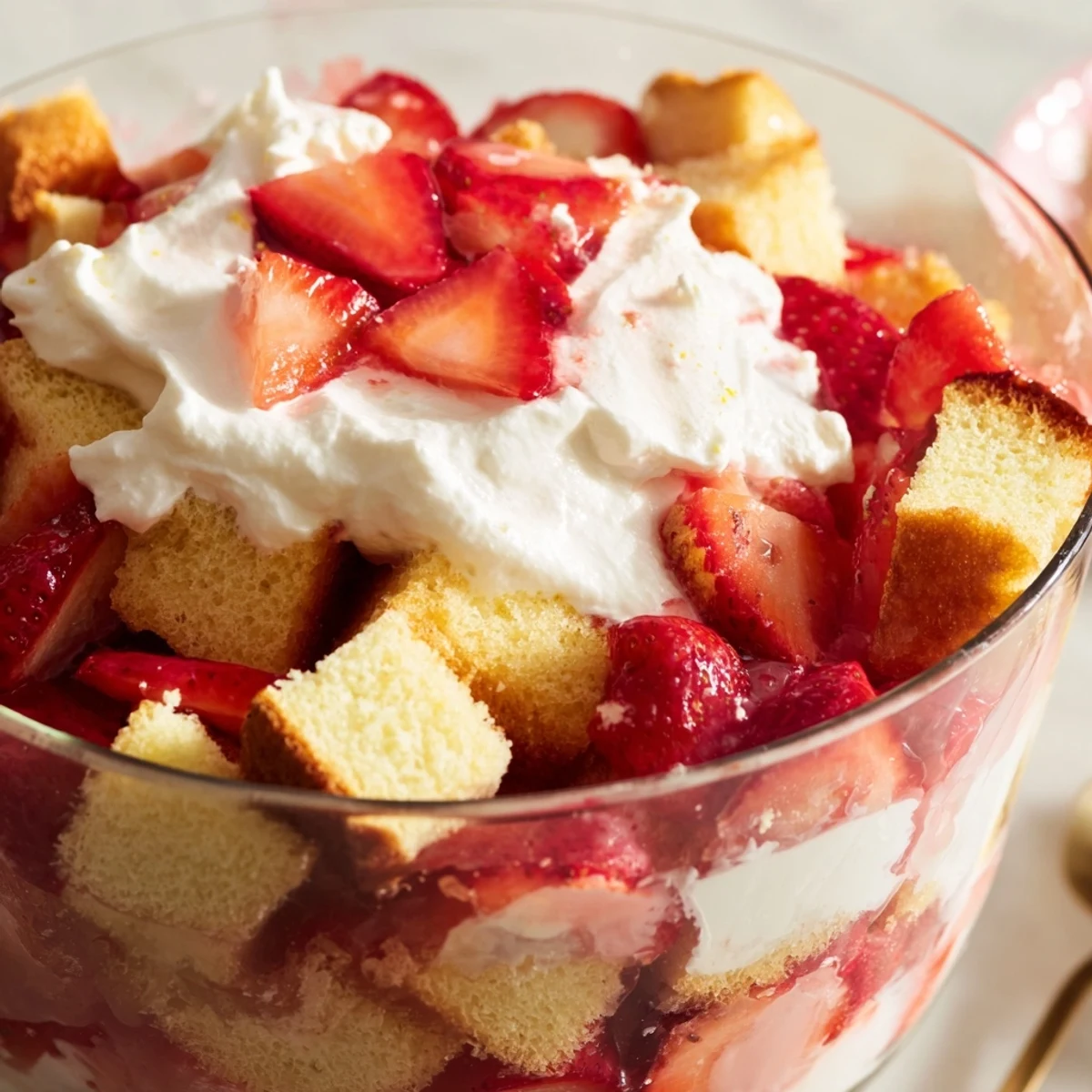 Strawberry Shortcake Trifle