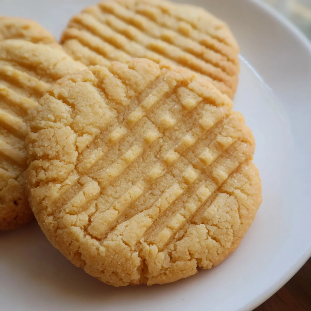 Arrange Keto Butter Cookies on a rustic wooden board, with a glass of milk for serving and a cozy keto-friendly vibe.