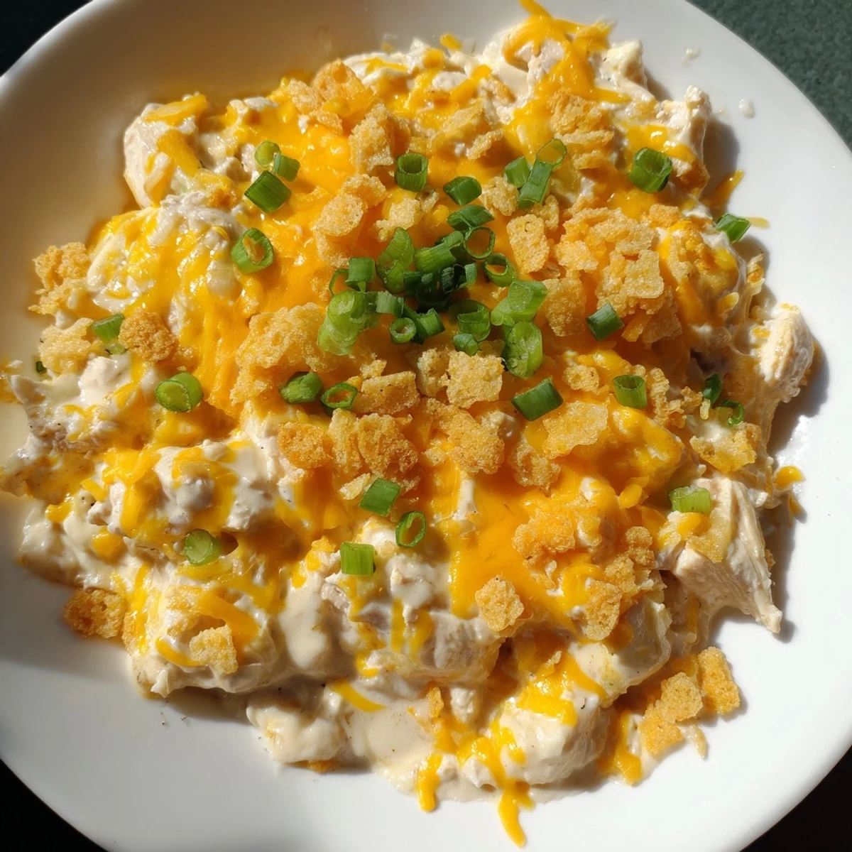 A comforting weeknight dinner with juicy chicken and fragrant green onions, garnished with extra herbs for a fresh pop.