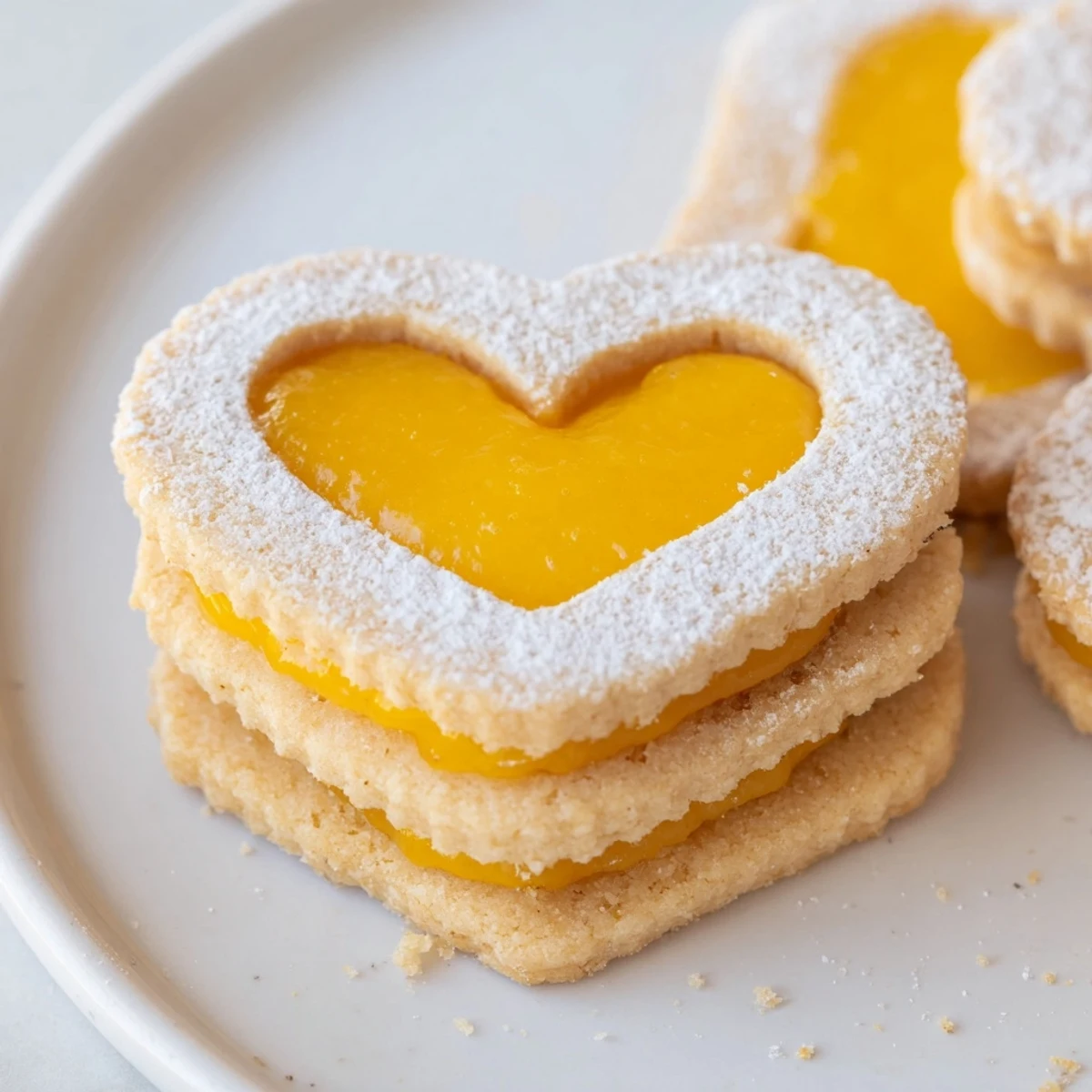 Meyer Lemon Linzer Cookies