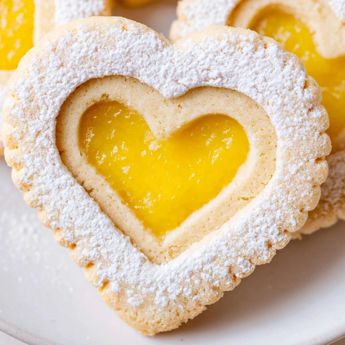 Buttery almond Meyer Lemon Curd Linzer Cookies sandwich tangy citrus curd between tender shortbread rounds.