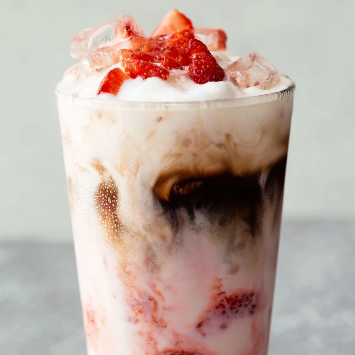 Strawberry Cream Cold Latte