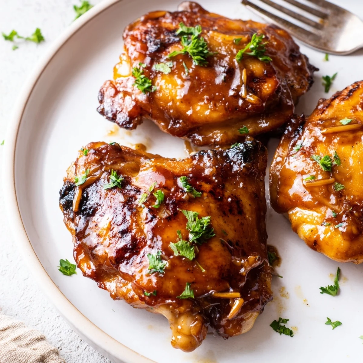 Maple Glazed Chicken Thighs