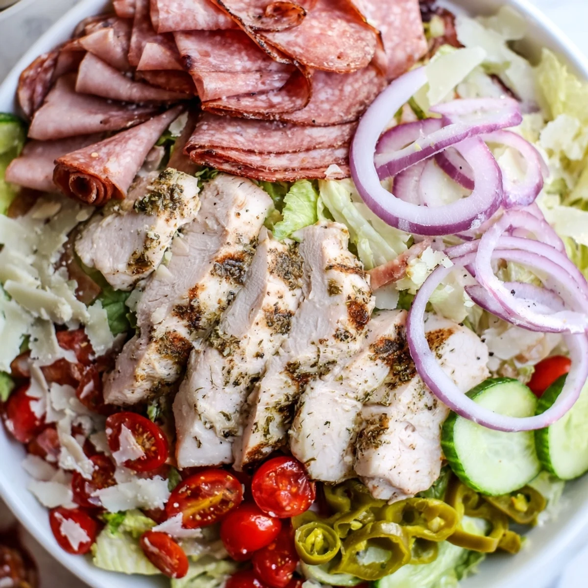 Italian Grinder Chicken Salad