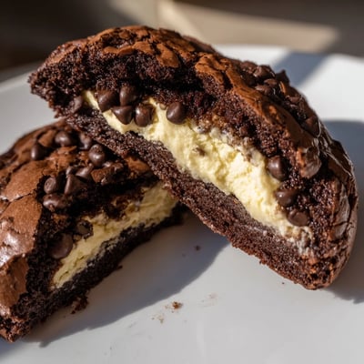 Fudgy Brownie Cookies Stuffed Dough