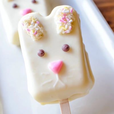 White Chocolate Bunny Cakesicles